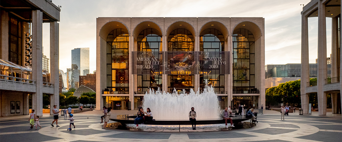 An image of Lincoln Center in New York City